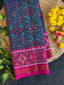 Navratna Traditional Design Handwoven Patola Silk Saree