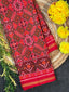 Handwoven Patola Silk Saree Manekchowk Green Dhoop Chaav
