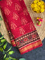 Handwoven Patola Silk Saree Red Fancy
