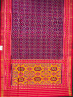 Purple Traditional Design Handwoven Patola Silk Saree