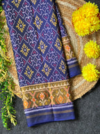 Pan-Chanda Tradition Design Handwoven Patola Silk Saree
