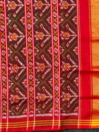 Pink Manekchowk Traditional Design Handwoven Patola Silk Saree