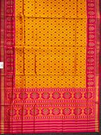 Fancy Design Mustard Orange Handwoven Patola Silk Saree