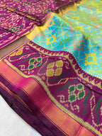 Handwoven Patola Silk Saree Chanda Bhat