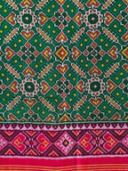 Green Manekchowk Traditional Design Handwoven Patola Dupatta