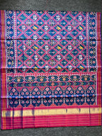 Typical Narikunj Design Handwoven Patola Silk Saree