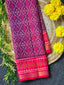 Purple Traditional Design Handwoven Patola Silk Saree