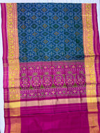 Pan-chanda Traditional Design Handwoven Patola Silk Saree