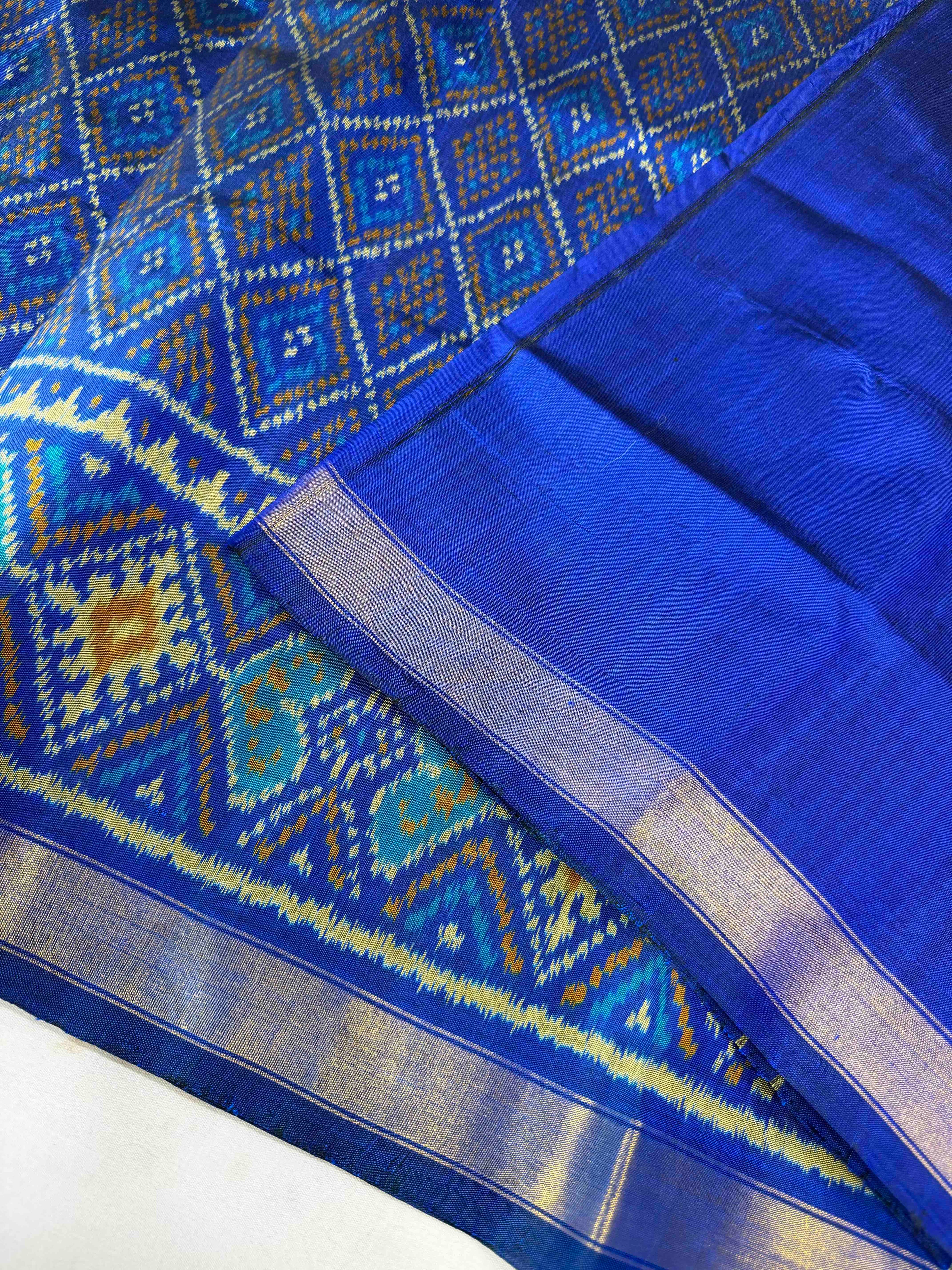 Bandhej Design Handwoven Patola Silk Saree