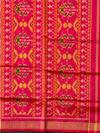 Fancy Design Mustard Orange Handwoven Patola Silk Saree