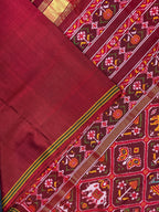 Handwoven Patola Silk Saree Adtala Design