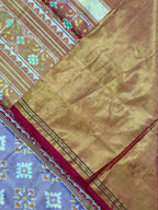 Pastel Purple Panchanda Tissue Double Zari Patola Saree