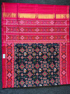 Motif With Flower Design Handwoven Patola Silk Saree