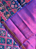 Typical Narikunj Design Handwoven Patola Silk Saree