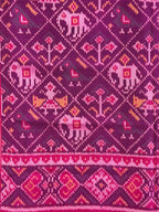 Narikunj Traditional Design Handwoven Patola Silk Saree