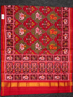 Handwoven Patola Silk Saree Elephant Designer