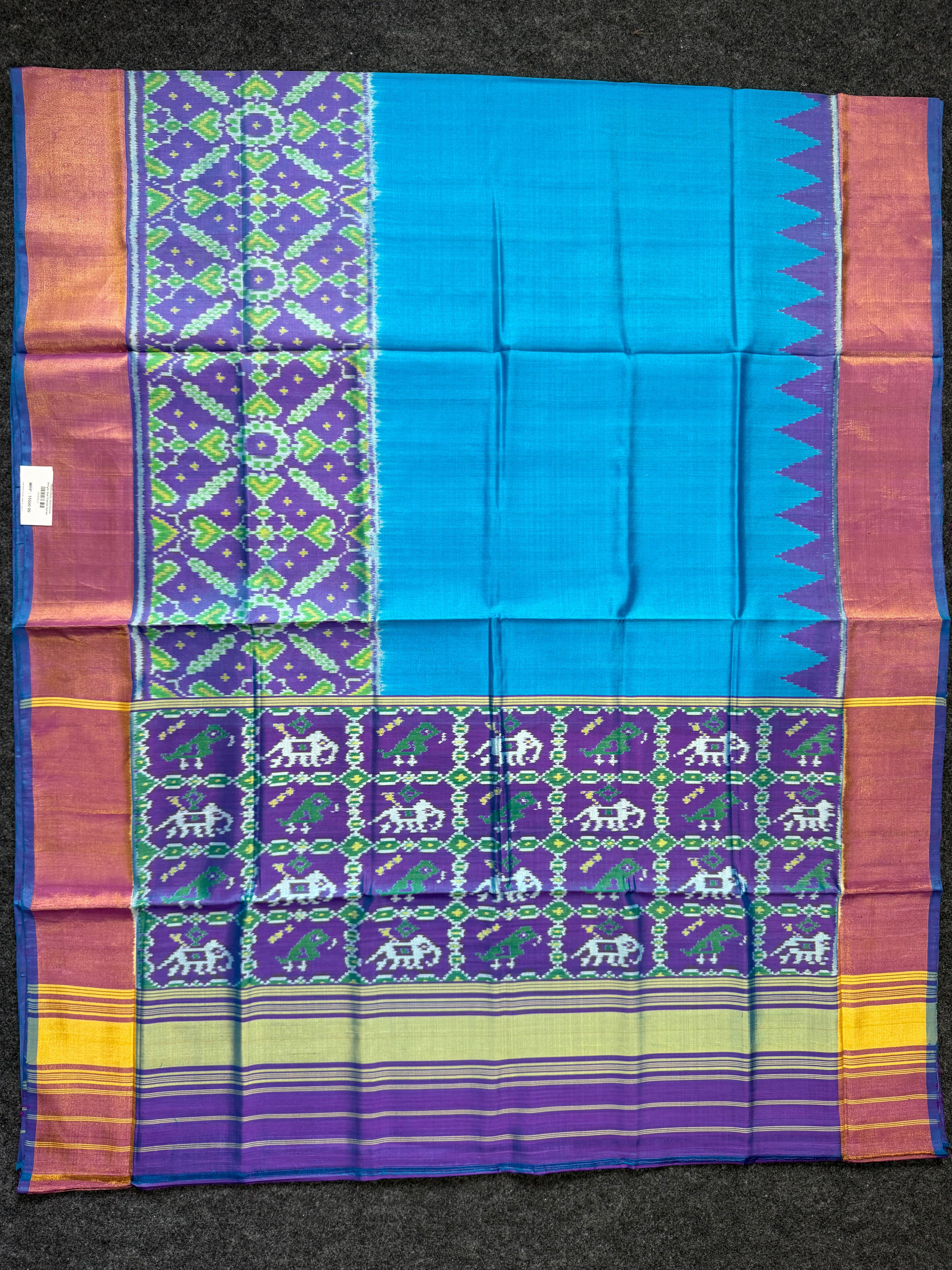 Skirt Border Design Handwoven Patola Silk Saree