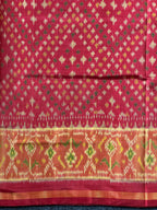 Red Color Traditional Design Handwoven Patola Silk Saree