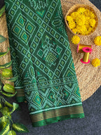 Bandhej Traditional Design Handwoven Patola Silk Saree
