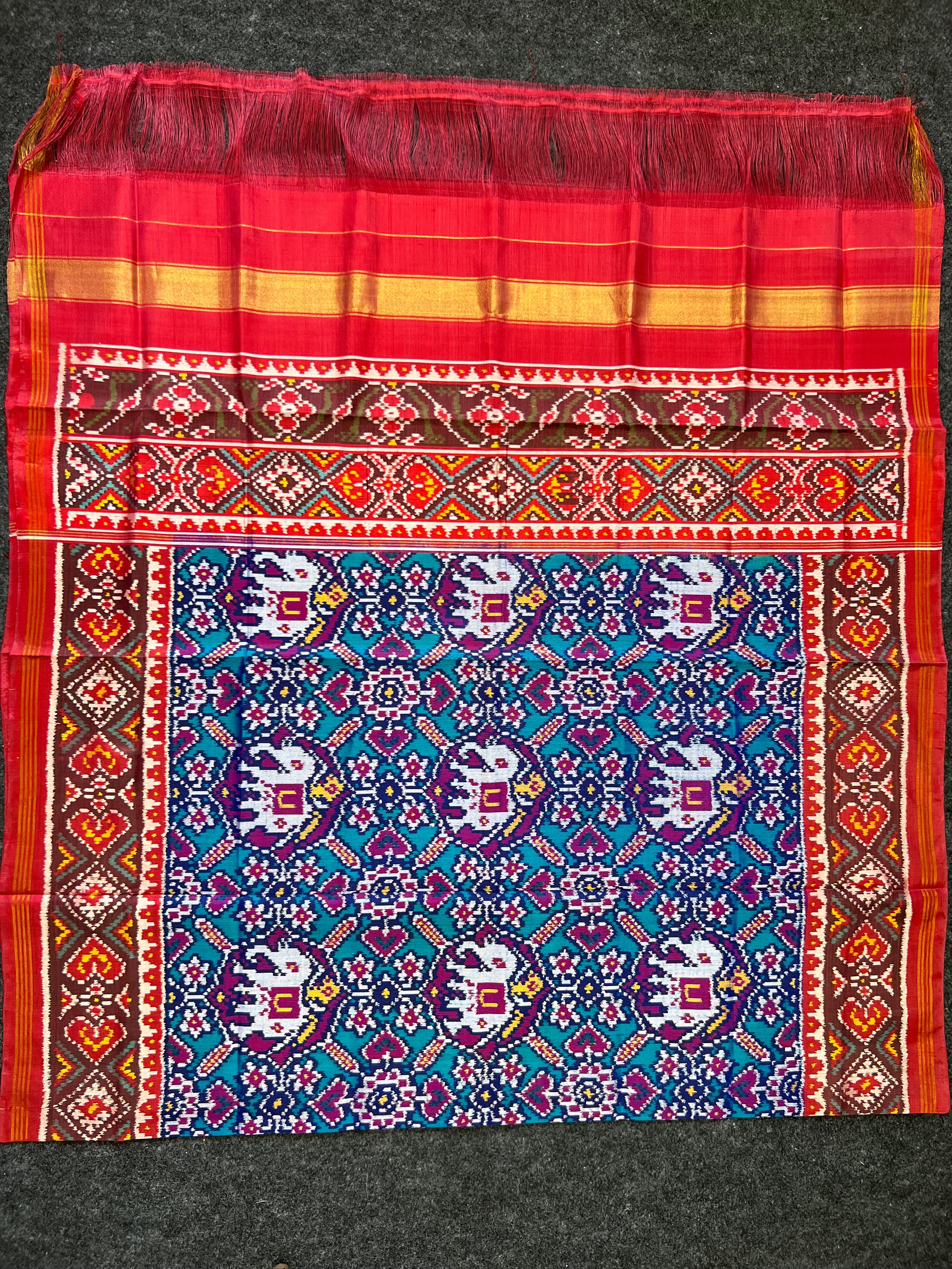 Fusion Design Handwoven Patola Dupatta