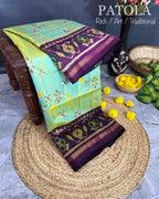Fancy Design Handwoven Patola Silk Saree
