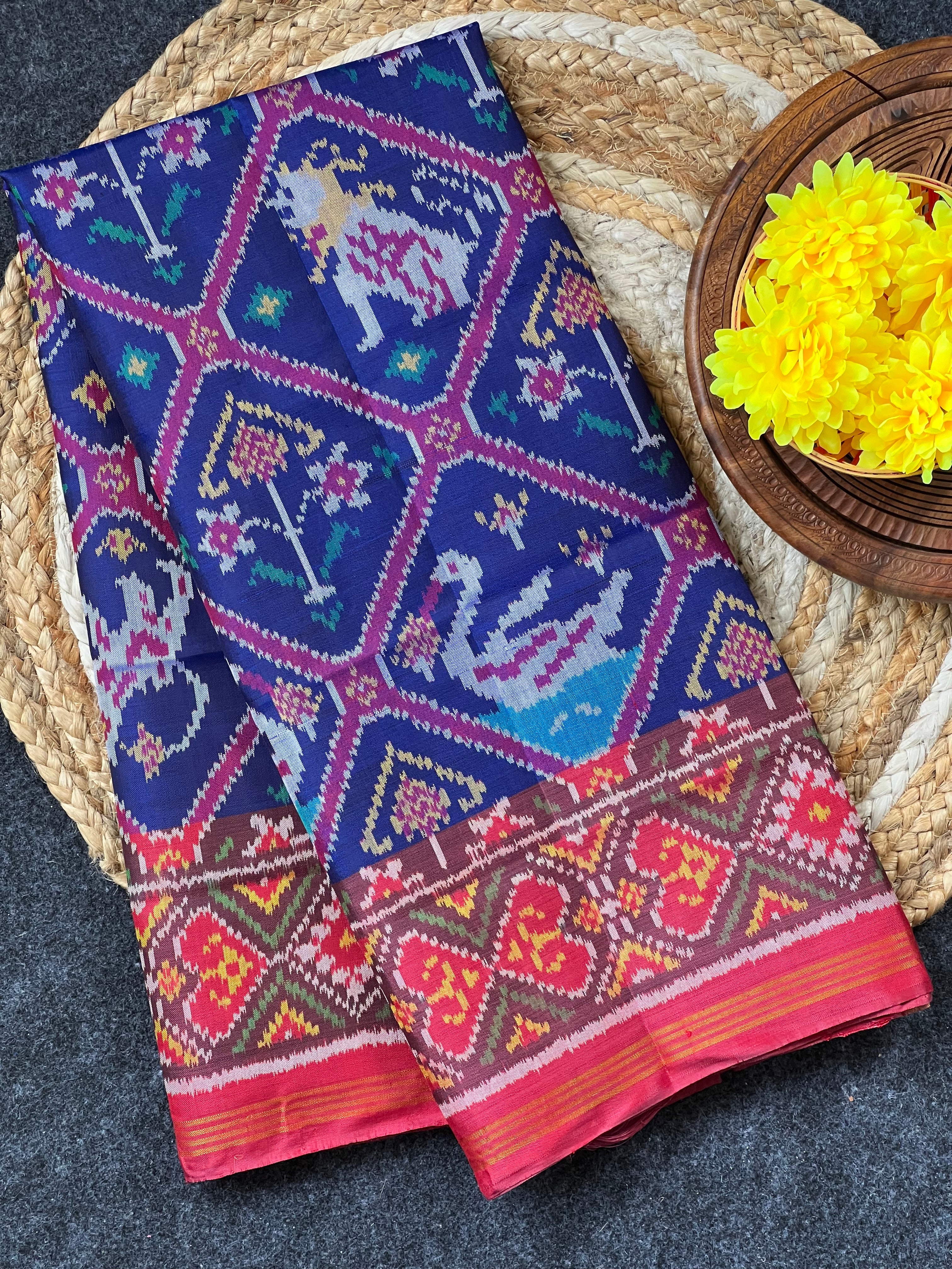 Adtala Traditional Design Handwoven Patola Dupatta Main image