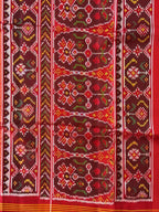 Red Color Traditional Design Handwoven Patola Silk Saree