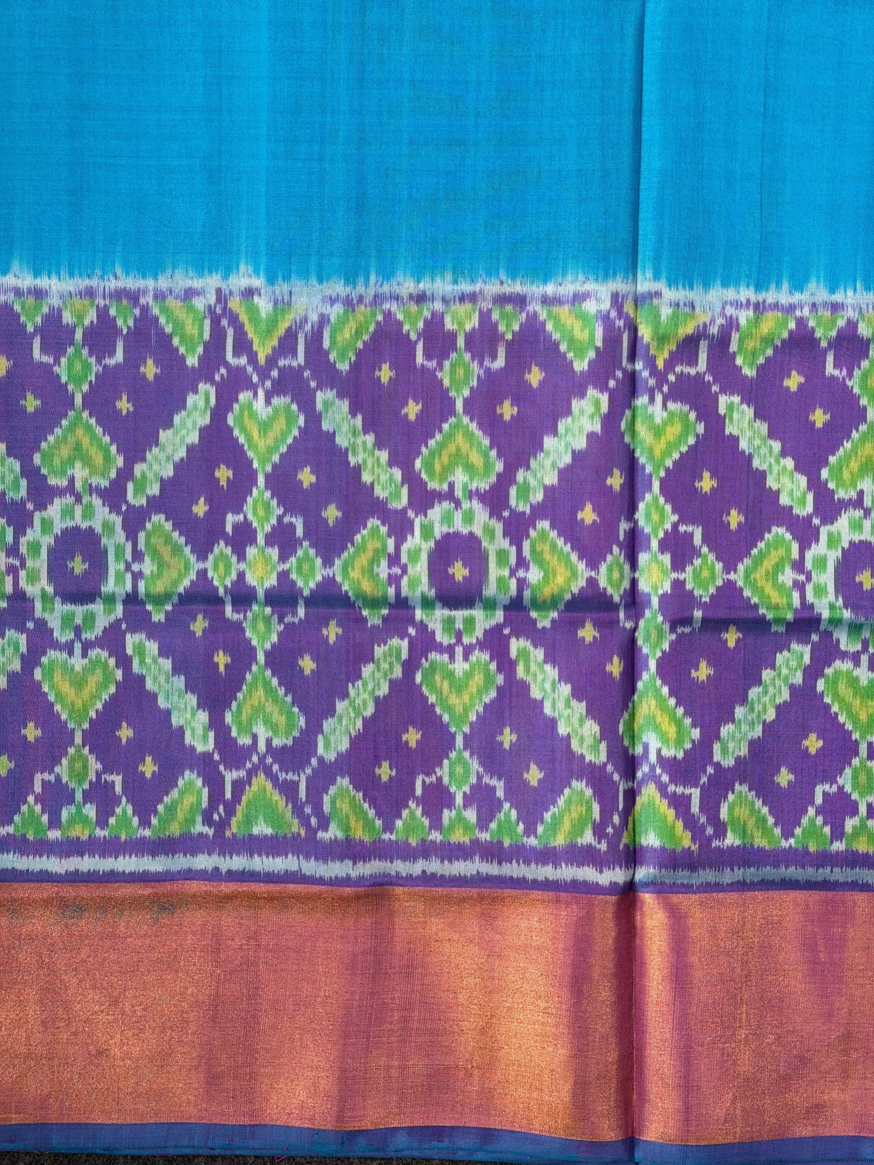 Skirt Border Design Handwoven Patola Silk Saree