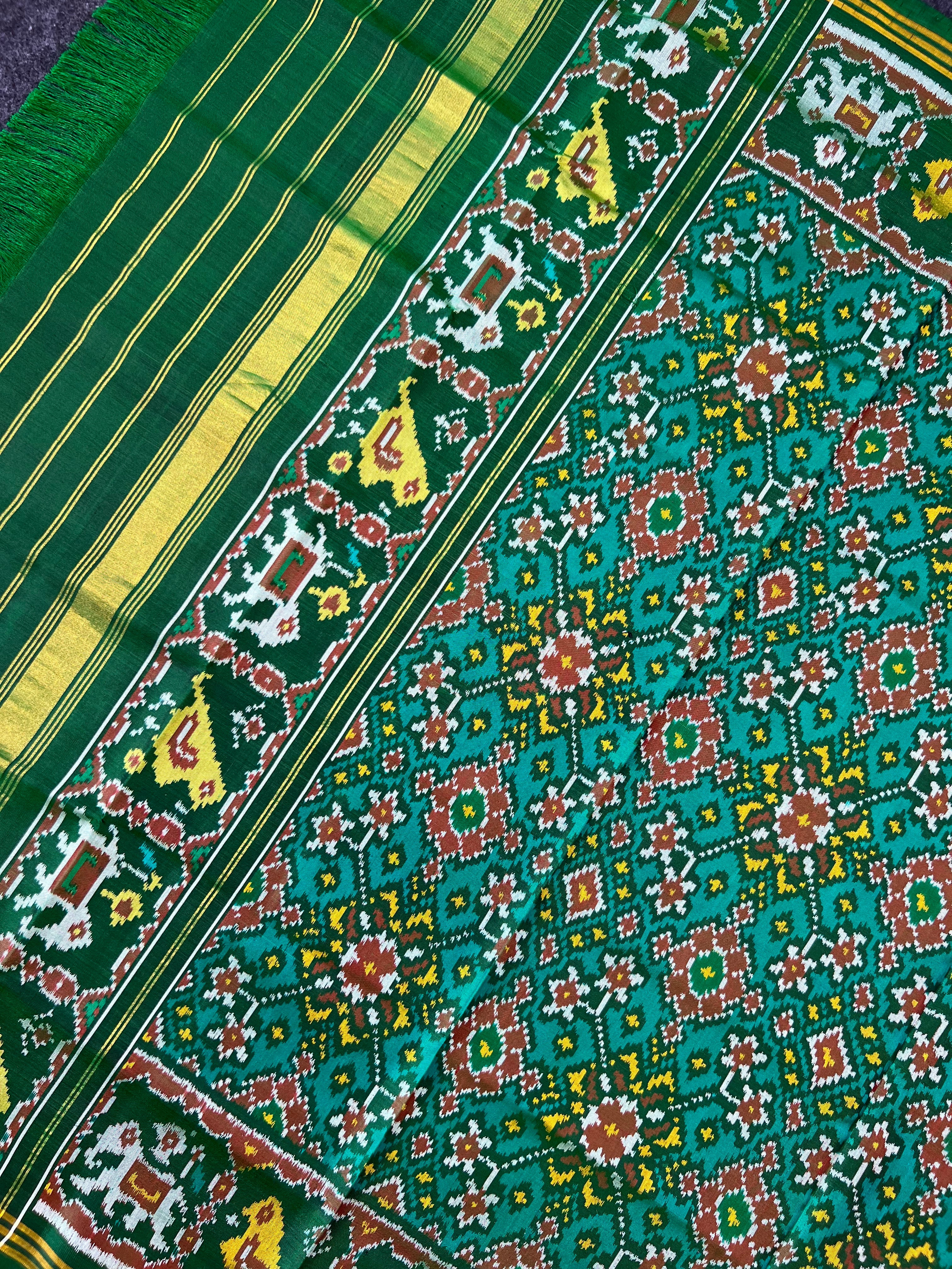 Navratna Design Handwoven Patola Dupatta Secondary image