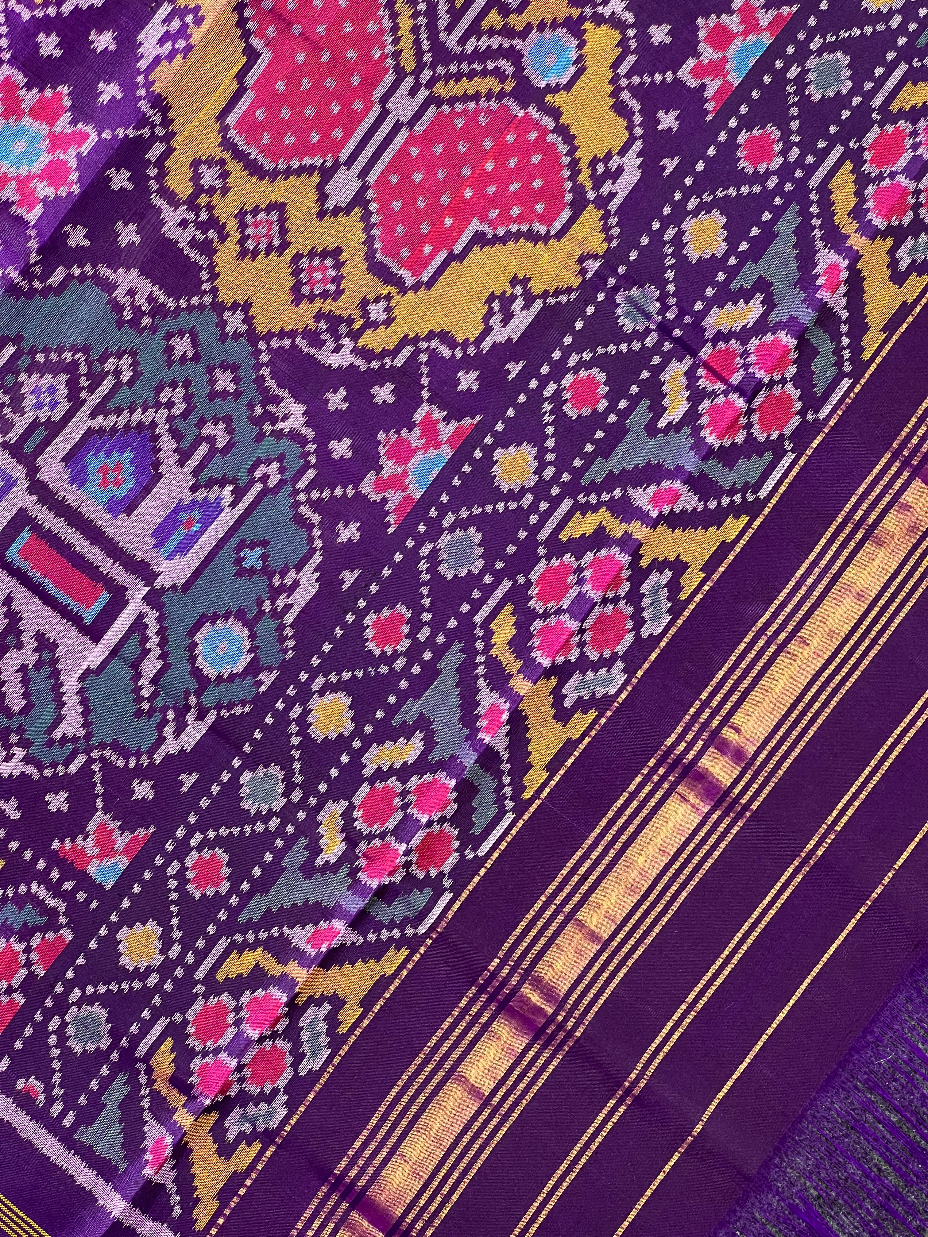 Exclusive Big Motif Design Handwoven Patola Dupatta