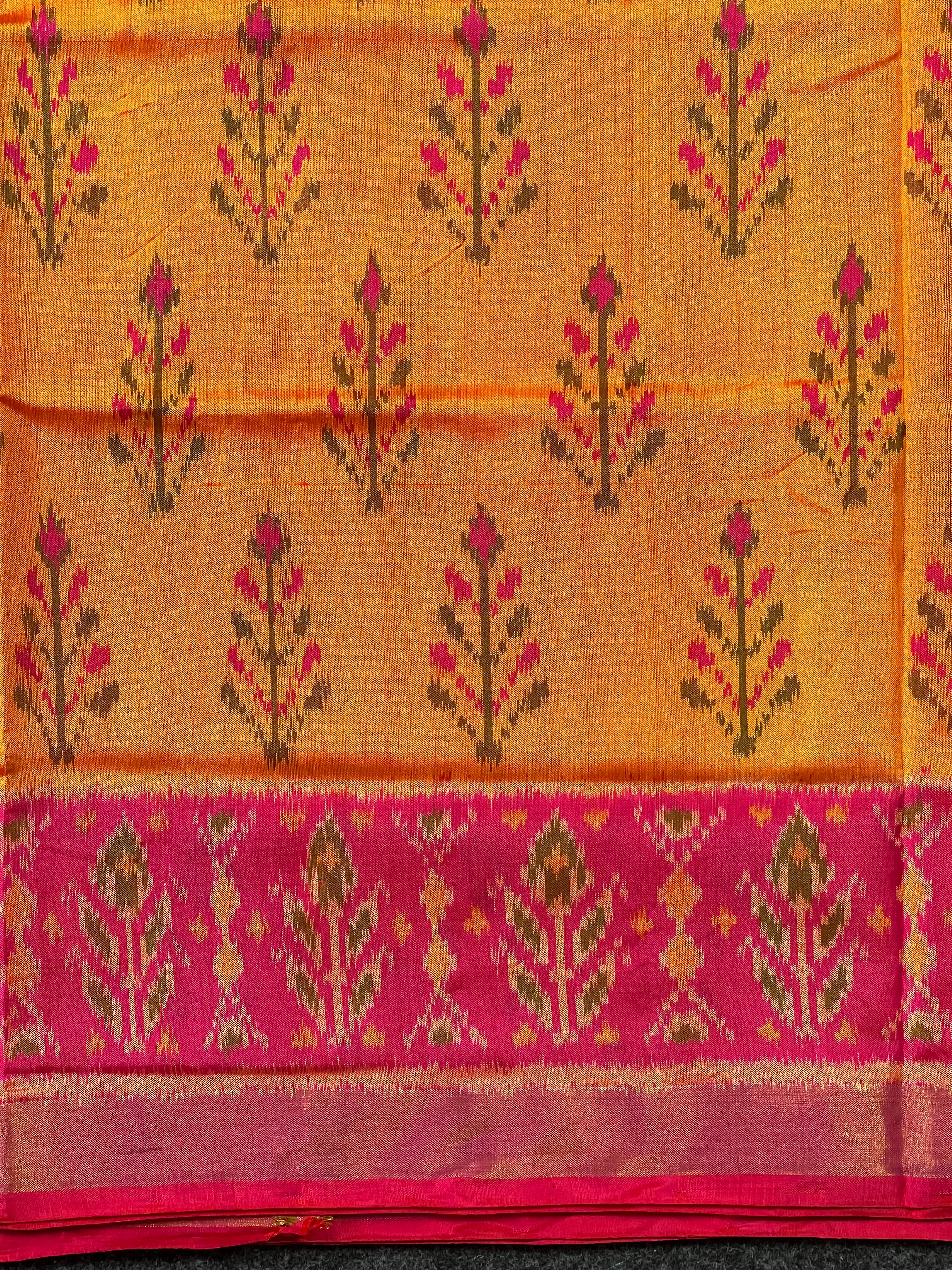 Fancy Design Handwoven Patola Silk Saree