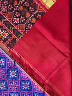Pan-Chanda Traditional Design Handwoven Patola Silk Saree