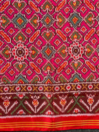 Pink Manekchowk Traditional Design Handwoven Patola Silk Saree