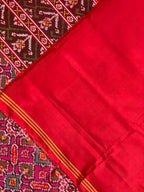 Pink Manekchowk Traditional Design Handwoven Patola Silk Saree