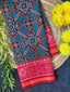 Blue Manekchok Traditional Design Handwoven Patola Silk Saree