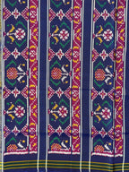 Handwoven Patola Silk Saree Manekchowk Pink And Blue