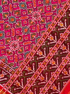 Pink Manekchowk Traditional Design Handwoven Patola Silk Saree