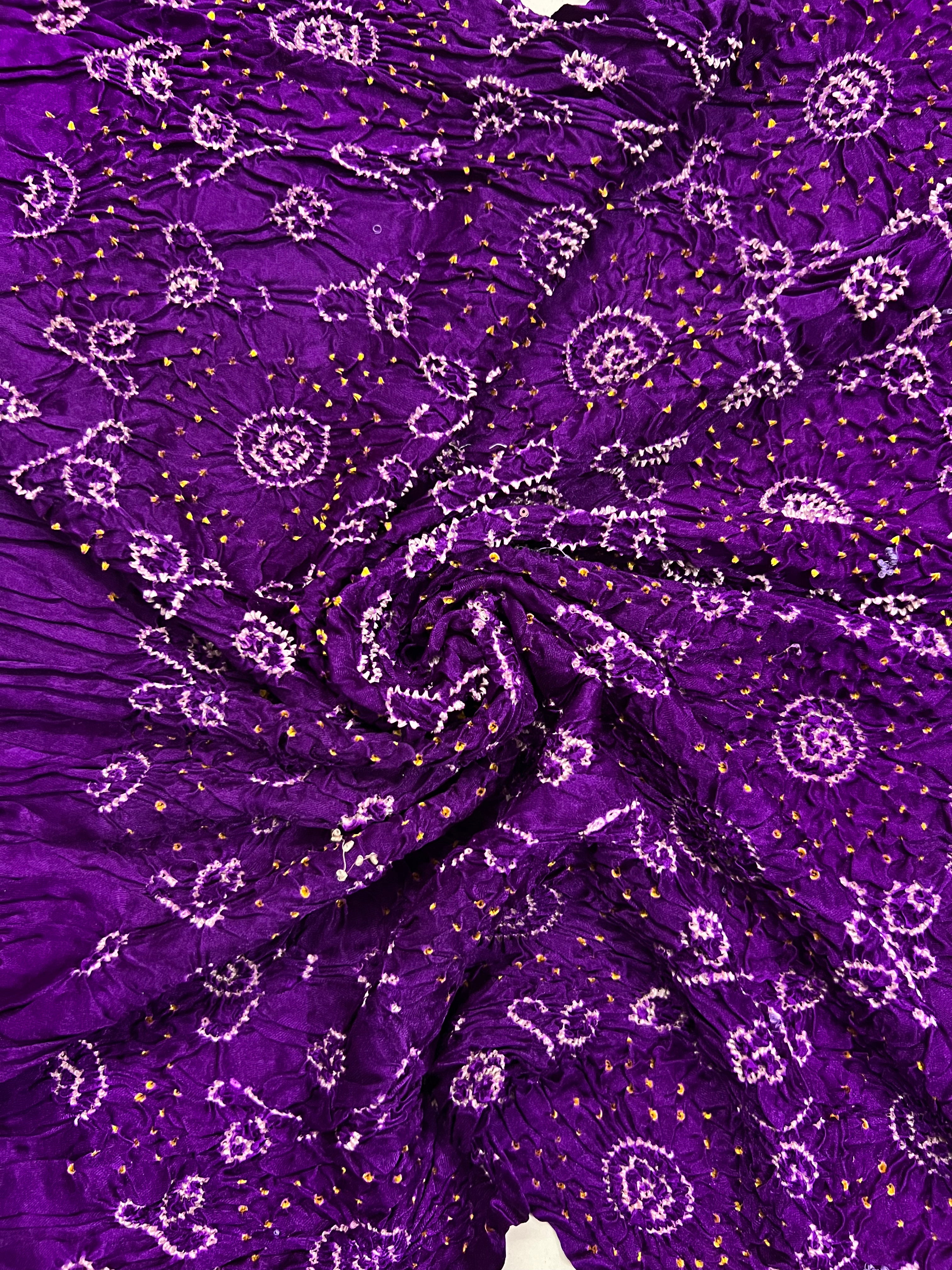 Gaji Silk Bandhej Saree