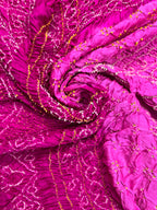Gaji Silk Bandhej Saree