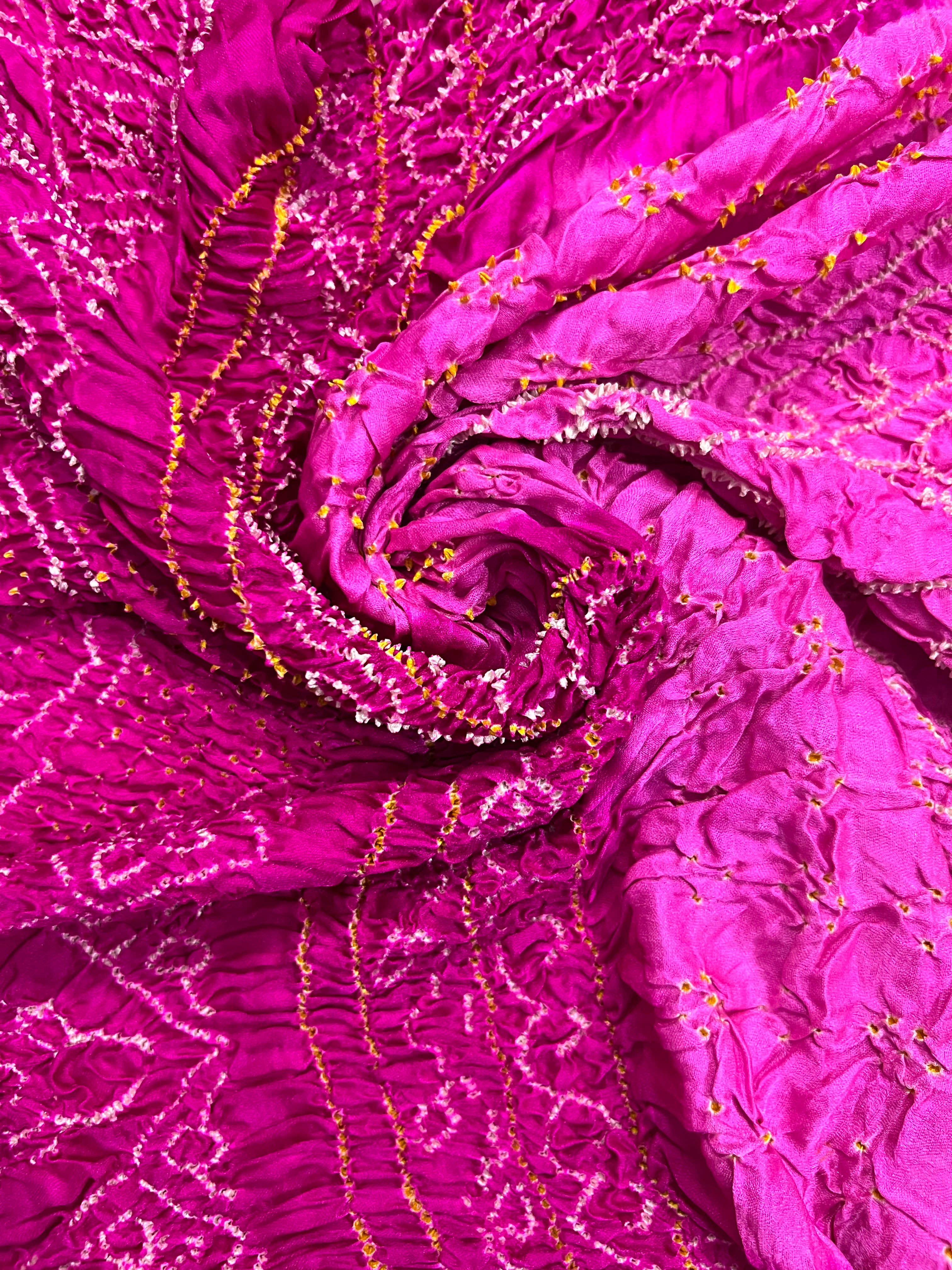 Gaji Silk Bandhej Saree