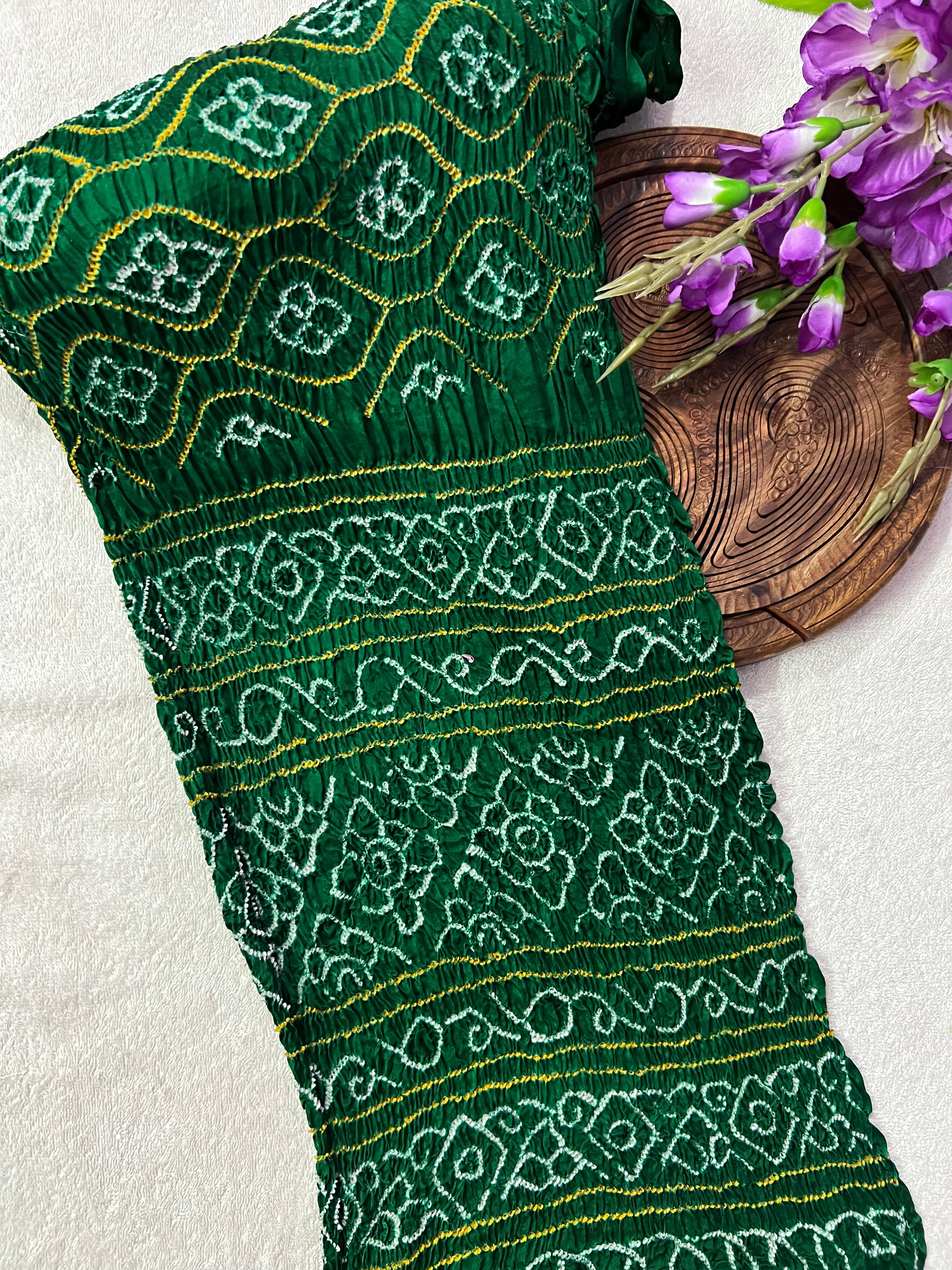 Gaji Silk Bandhej Saree Main image