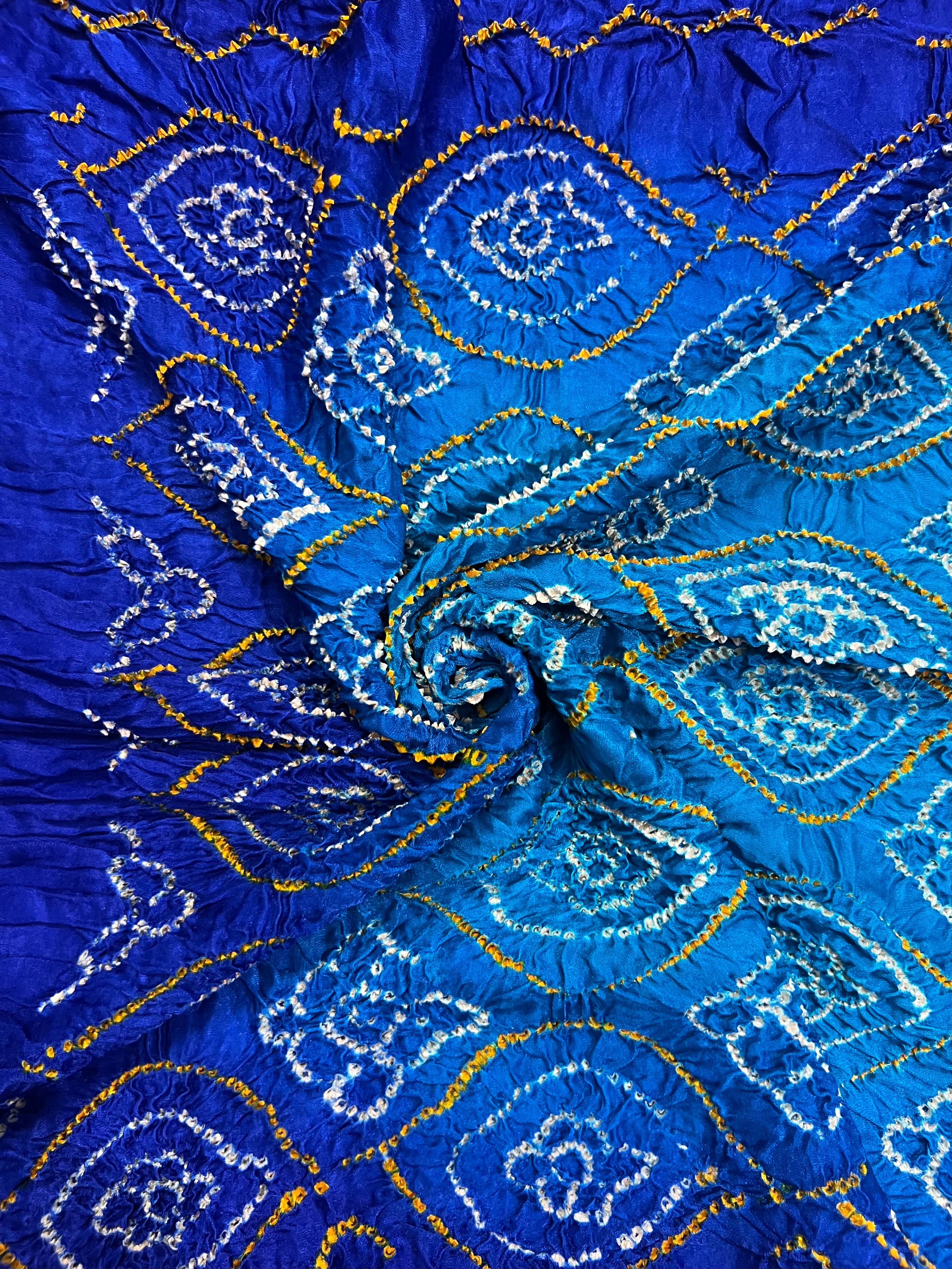 Gaji Silk Bandhej Saree Secondary image