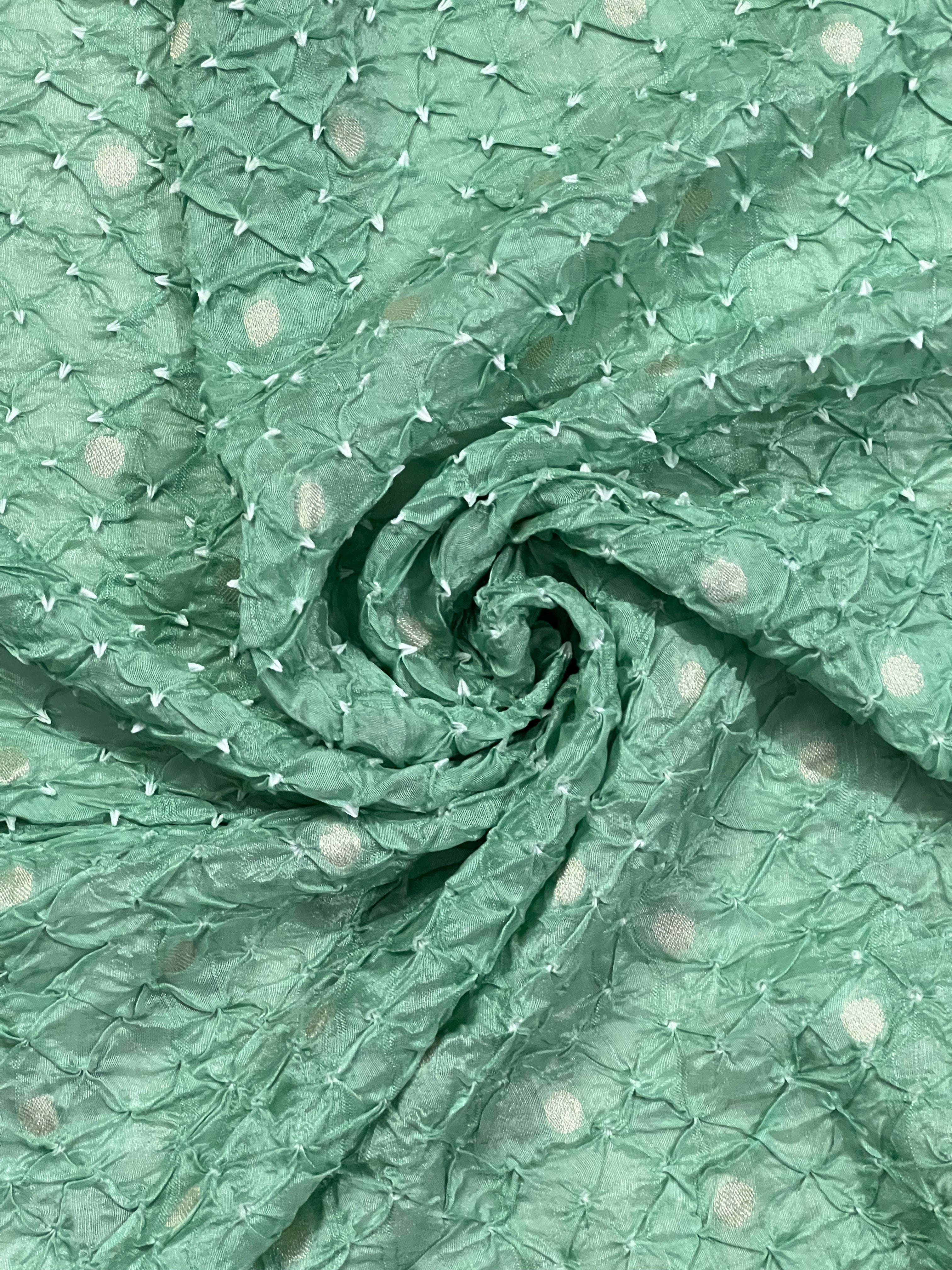 Tussar Bandhej Saree Secondary image