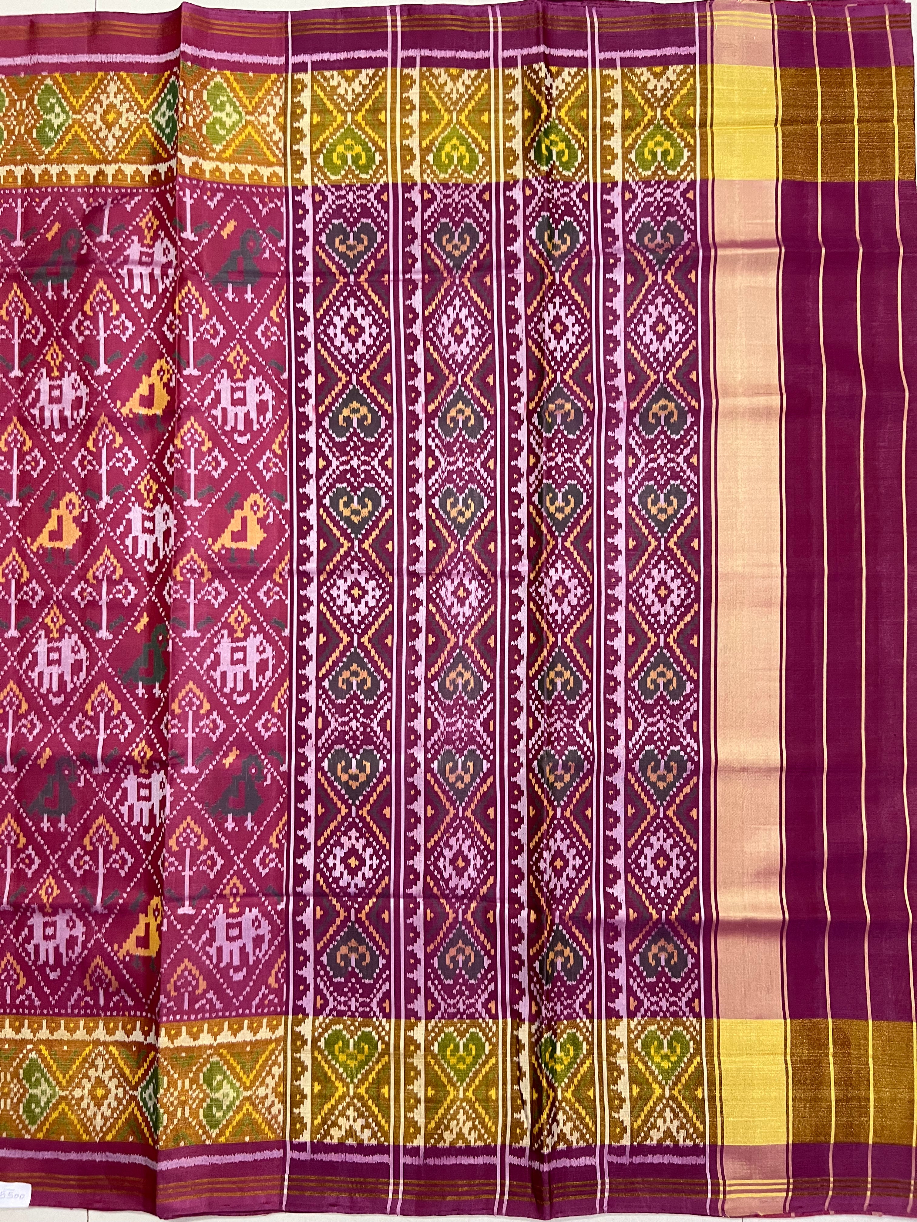 Handwoven Patola Silk Saree Narikunjan