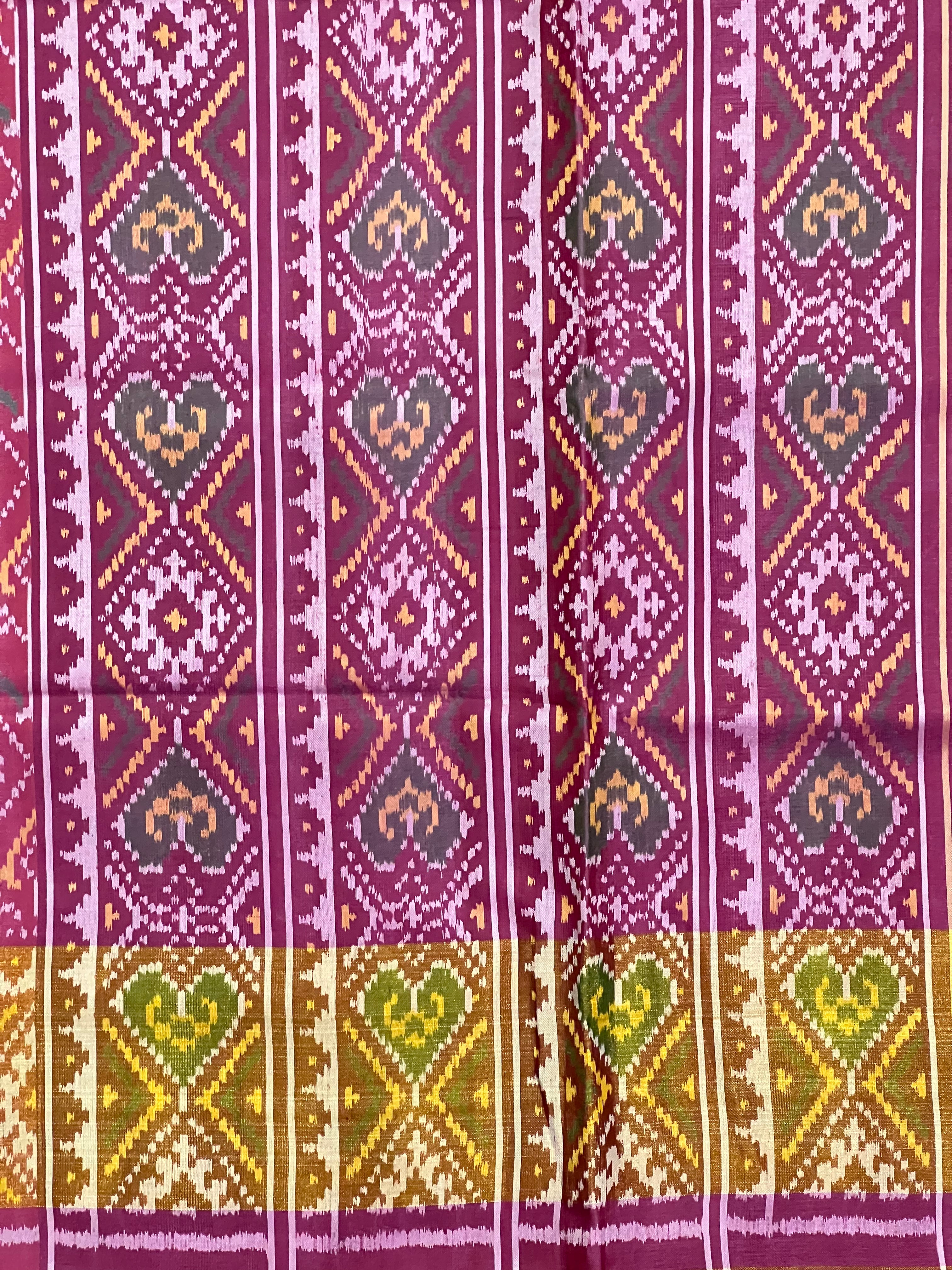 Handwoven Patola Silk Saree Narikunjan