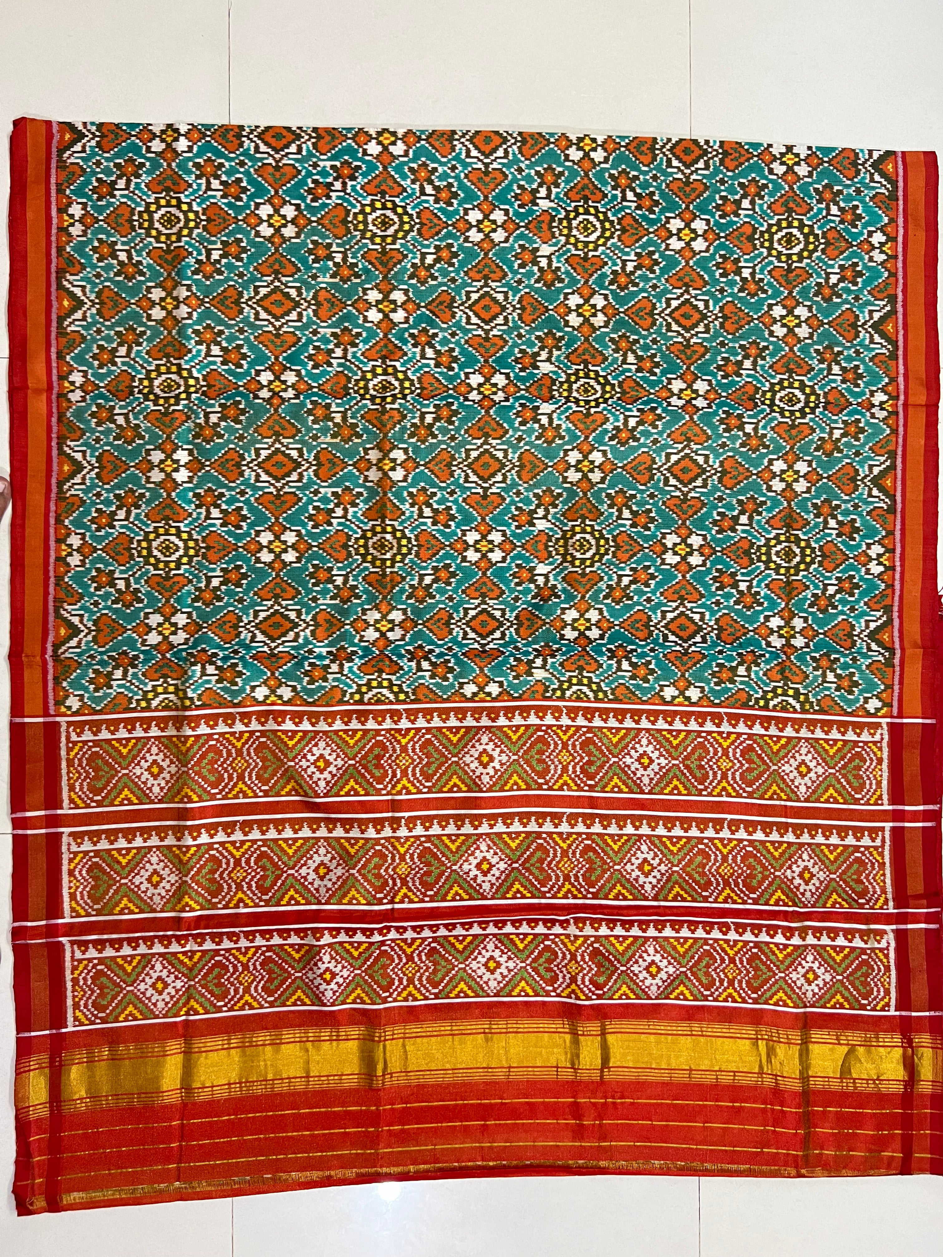 Tissue Double Zari Patola Saree Secondary image