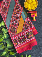 Handwoven Patola Silk Saree Laheriya Designer
